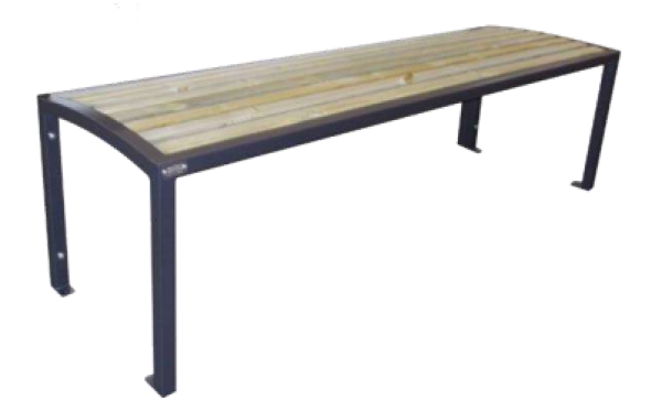 Bank Carmen zonder rugleuning, grenen