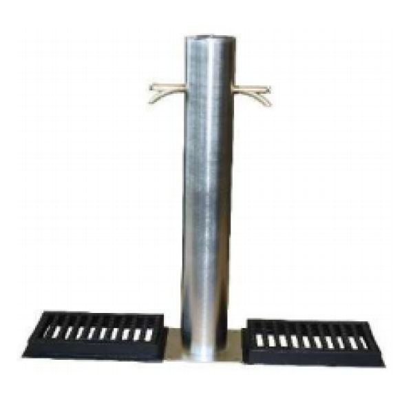 Fonteintje RVS dubbel